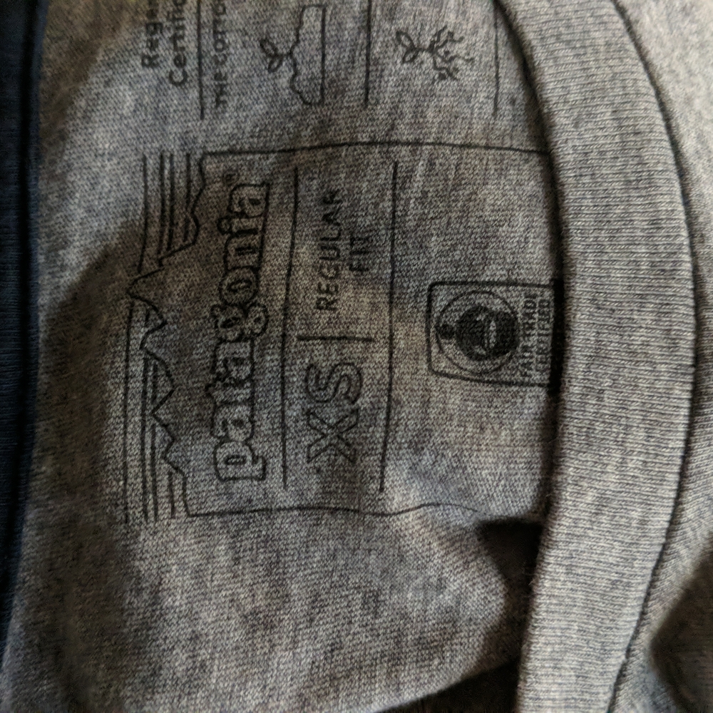 Patagonia 🏔️ Grey Pocket Tee Save Our Home Planet - Picture 4 of 6